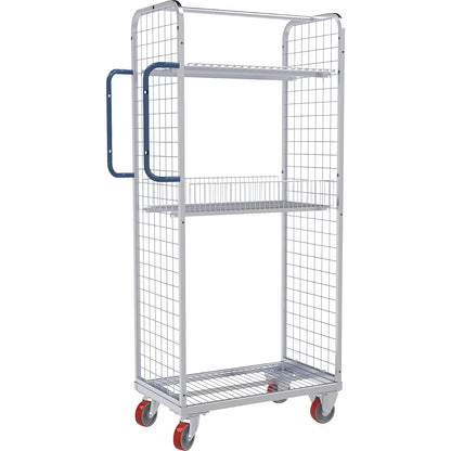 Order picking trolley, LxW 680 x 415 mm, 3-sided.