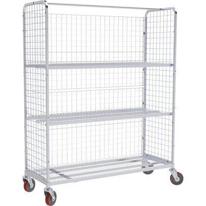 Order picking trolley, LxW 1340 x 510 mm, 3-sided.