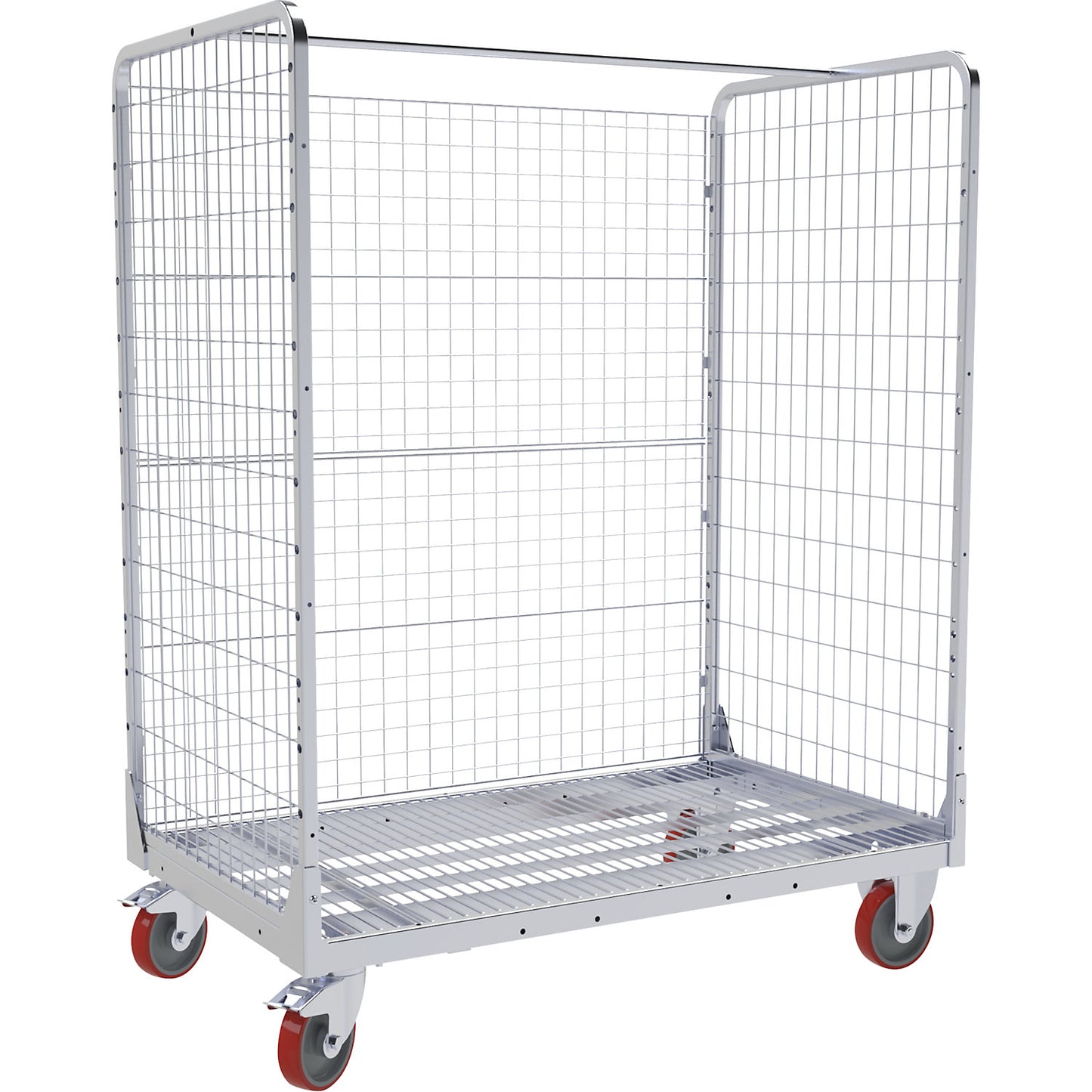 Order picking trolley, LxW 1300 x 800 mm, 3-sided.