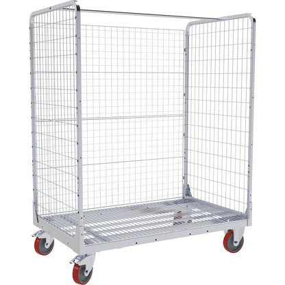 Order picking trolley, LxW 1300 x 800 mm, 3-sided.