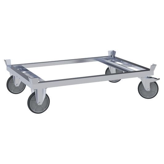 Pallet dolly, LxW 1200 x 800 mm, max. load 750 kg, TPE wheels.