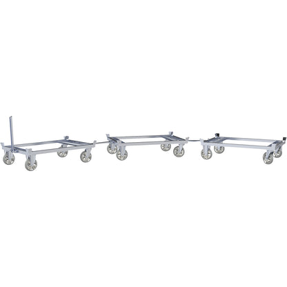 Drawbar and coupling set, for pallet dollies, screw-on.
