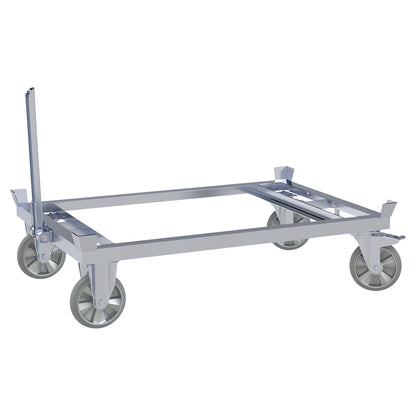 Drawbar and coupling set, for pallet dollies, screw-on.