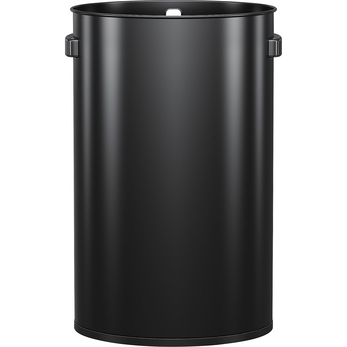 Stainless steel waste collector, open slot, in a black stainless steel finish, capacity 60 l, HxØ 667 x 405 mm.