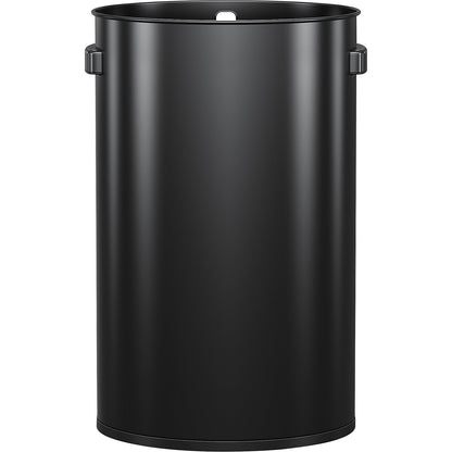 Stainless steel waste collector, open slot, in a black stainless steel finish, capacity 60 l, HxØ 667 x 405 mm.
