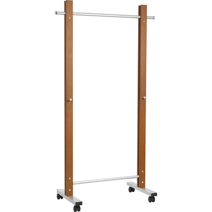 Coat rail MAULrumba, HxWxD 1745 x 510 x 775 mm, dark brown.