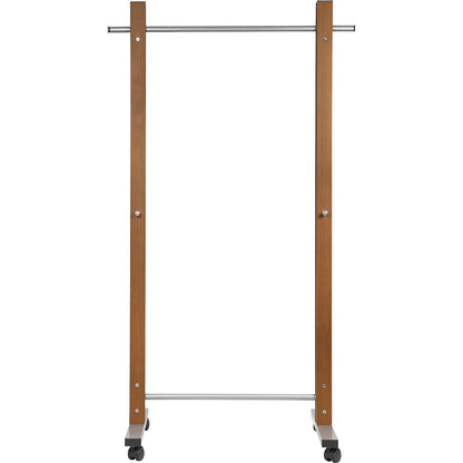 Coat rail MAULrumba, HxWxD 1745 x 510 x 775 mm, dark brown.