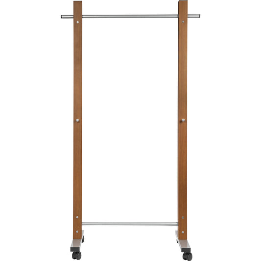 Coat rail MAULrumba, HxWxD 1745 x 510 x 775 mm, dark brown.