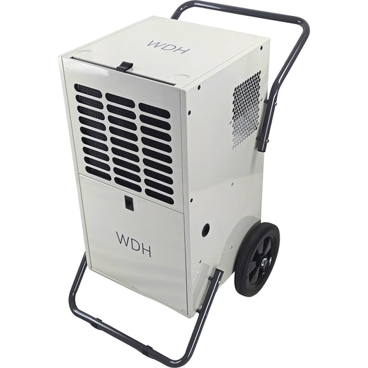 Dehumidifier WDH-80B, for room sizes 180 m², HxWxD 913 x 526 x 660 mm.