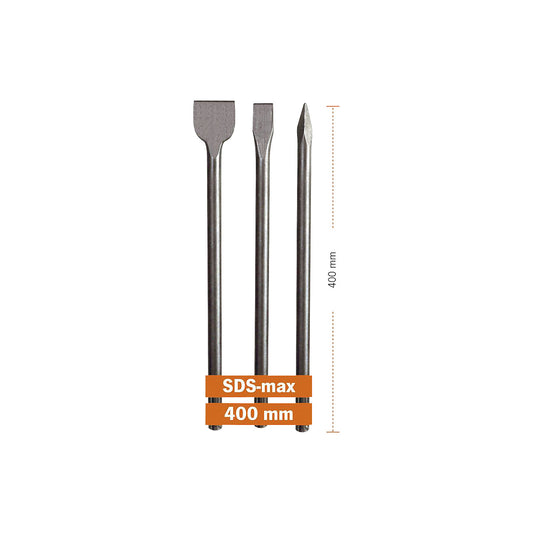 ECO chisel set, SDS-max, 3-piece, length 400 mm.