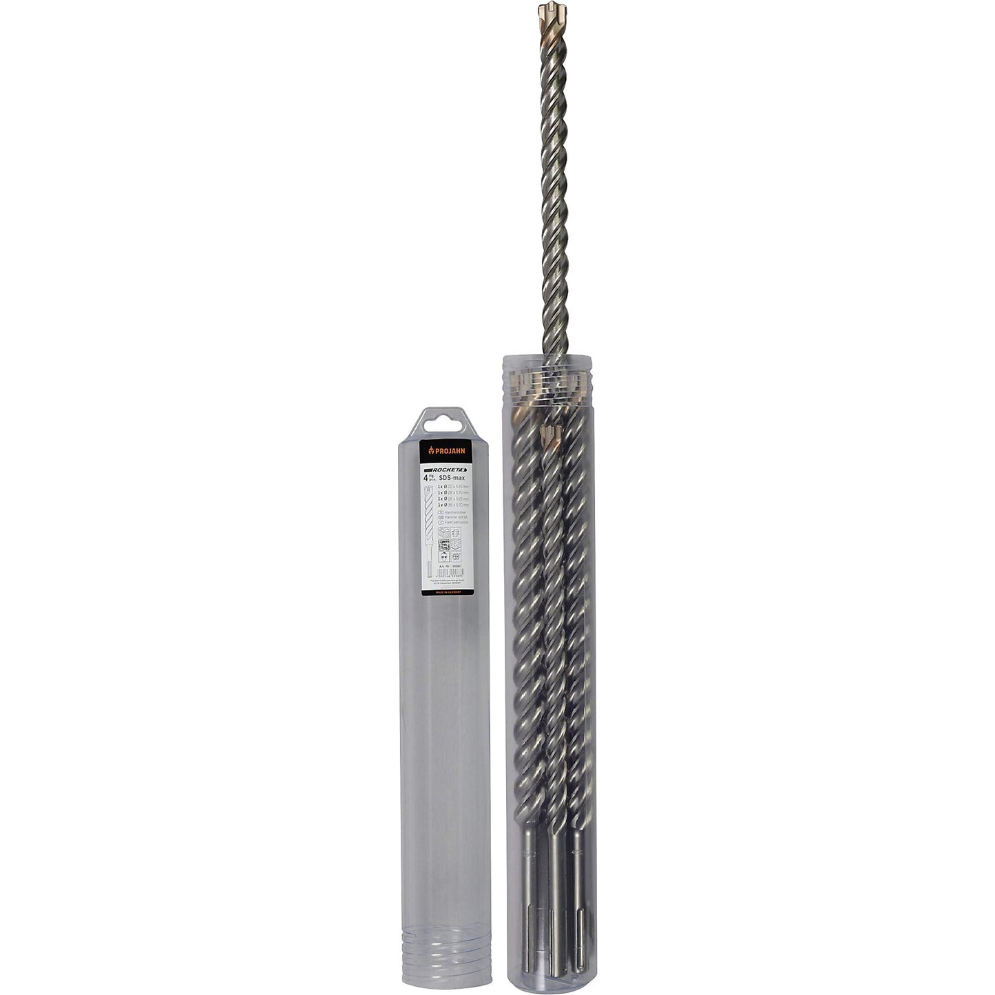 ROCKET 5 SDS-max hammer drill set, heat-treatable steel, 4 parts.