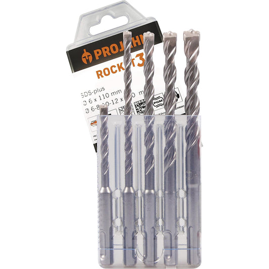Hammer drill set ROCKET 3 SDS-plus, in plastic cassette, 5 parts.