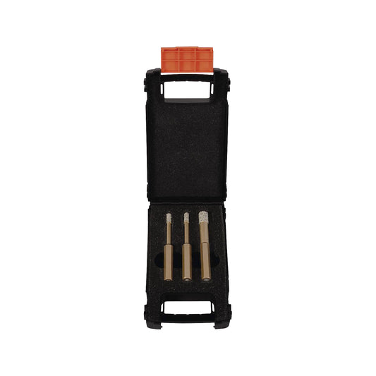 Diamond dry drill set, with wax, 3 parts.