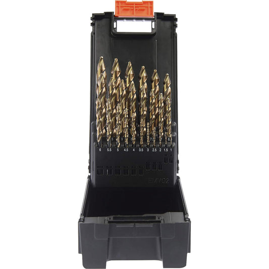 PROSTEP twist drill Set HSS-Co 5%, in cassette, 25 parts, Ø 1 - 13 mm.