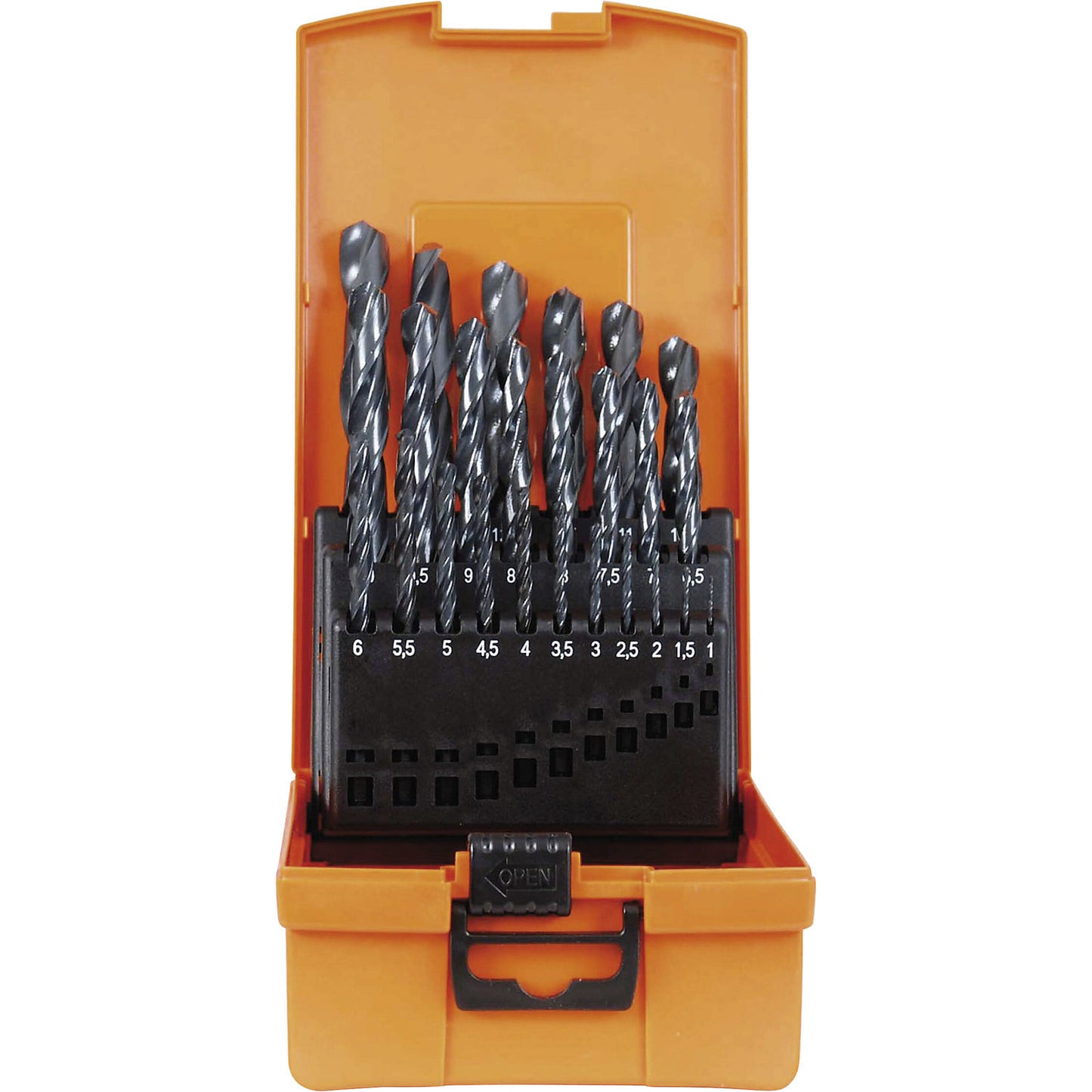 ECO HSS-R twist drill set, in plastic cassette, 25 parts.