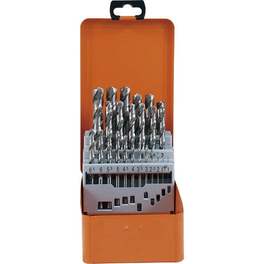 ECO HSS-G twist drill set, in a metal cassette, 25 parts.