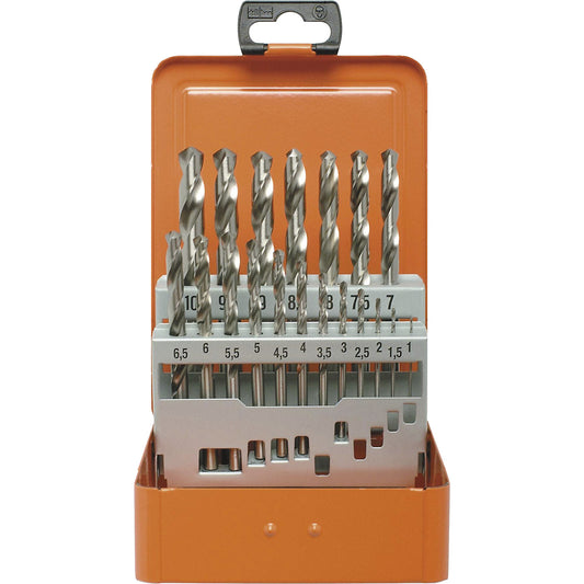 ECO HSS-G twist drill set, in a metal cassette, 19 parts.