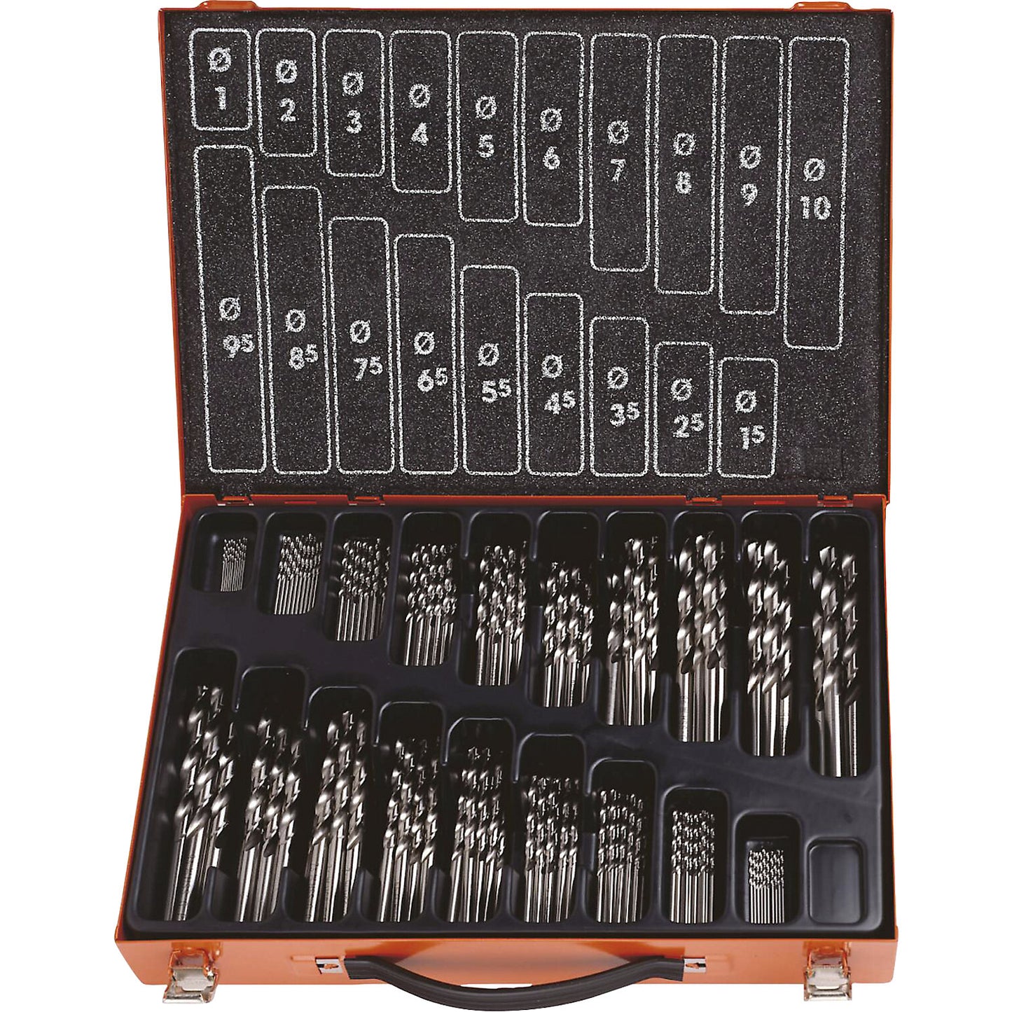 ECO HSS-G twist drill set, in metal magazine, 170 parts.