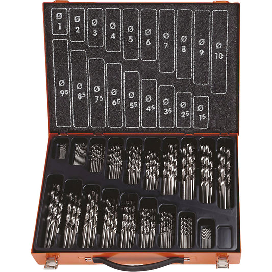 ECO HSS-G twist drill set, in metal magazine, 170 parts.