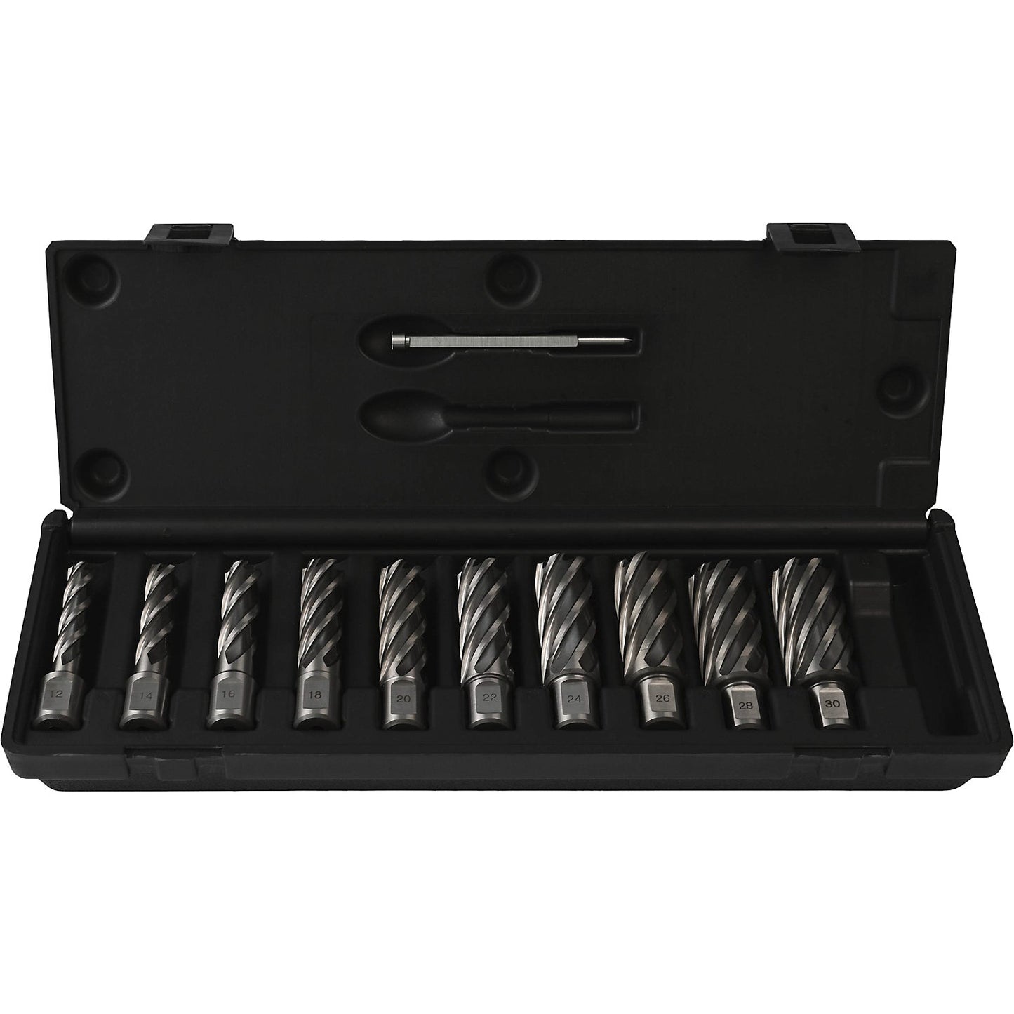 WELDON core drill set HSS-G, made of high-speed steel, 11 parts, 55 mm.