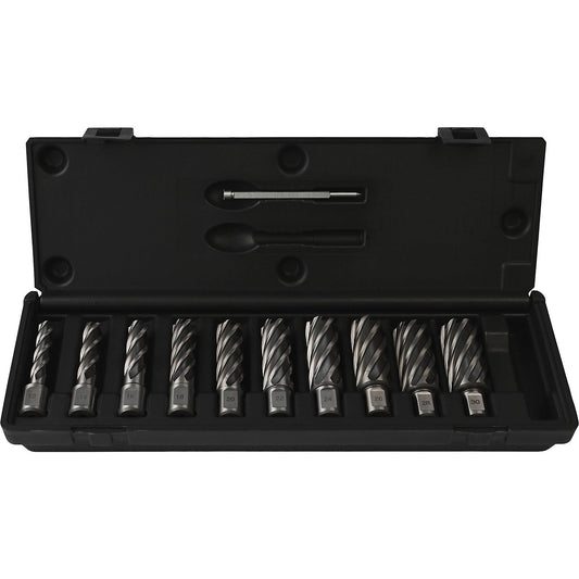 WELDON core drill set HSS-G, made of high-speed steel, 11 parts, 55 mm.