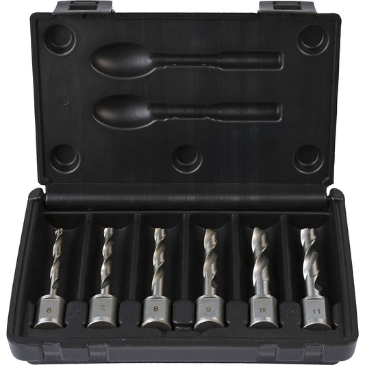 WELDON twist drill set HSS-G, made of high-speed steel, 6 parts, 50 mm.
