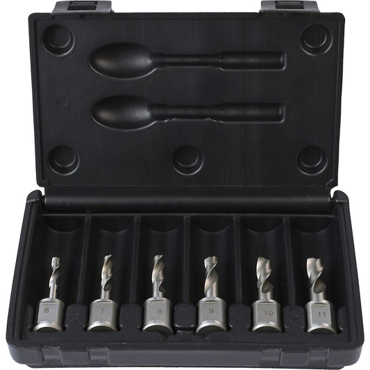 WELDON twist drill set HSS-G, made of high-speed steel, 6 parts, 30 mm.