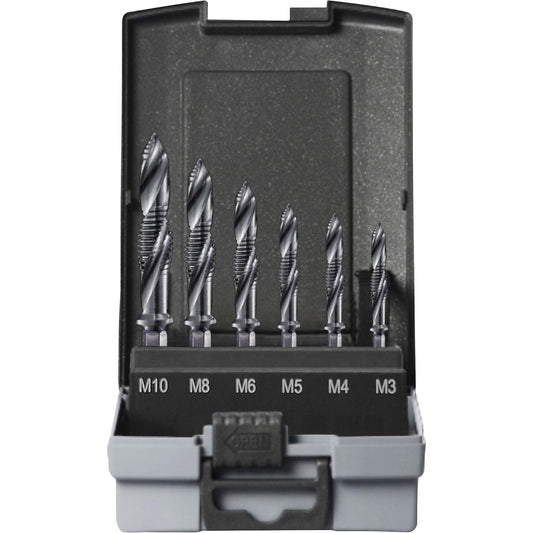 PROSTEP combination tap set, tiAlN coating, 7 parts.