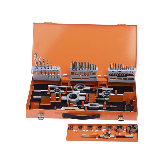 HSS-g thread cutter set, in metal magazine, 44 pieces.