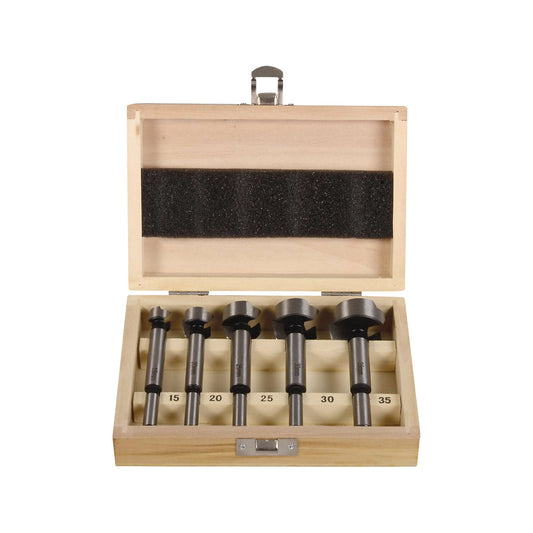 Forstner bit cassette ECO, for hardwood, softwood and veneered panels, 5 pieces, 15 - 35 mm.