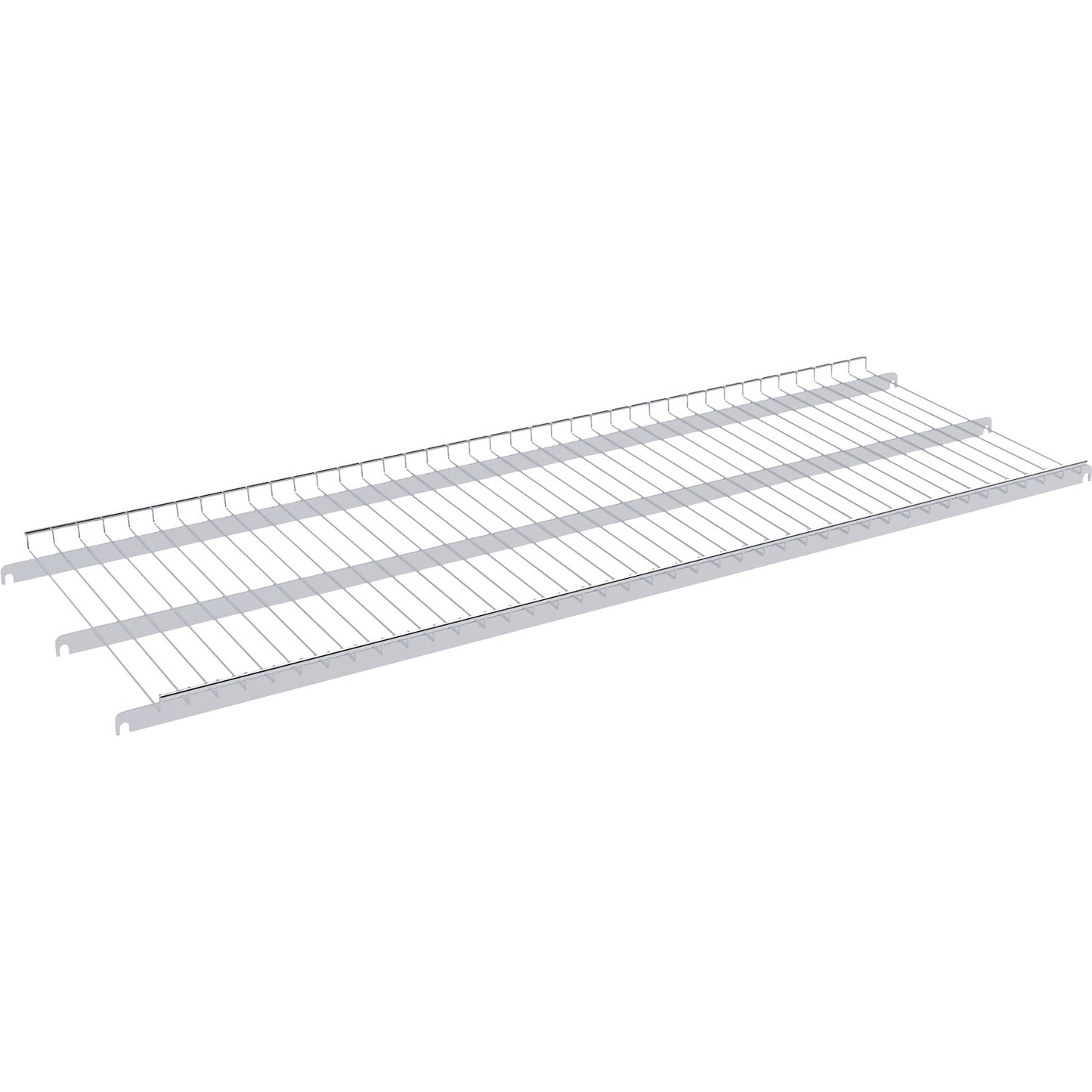 Wire mesh intermediate shelf, l x W 1282 x 450 mm, for hooking in, with upstand.