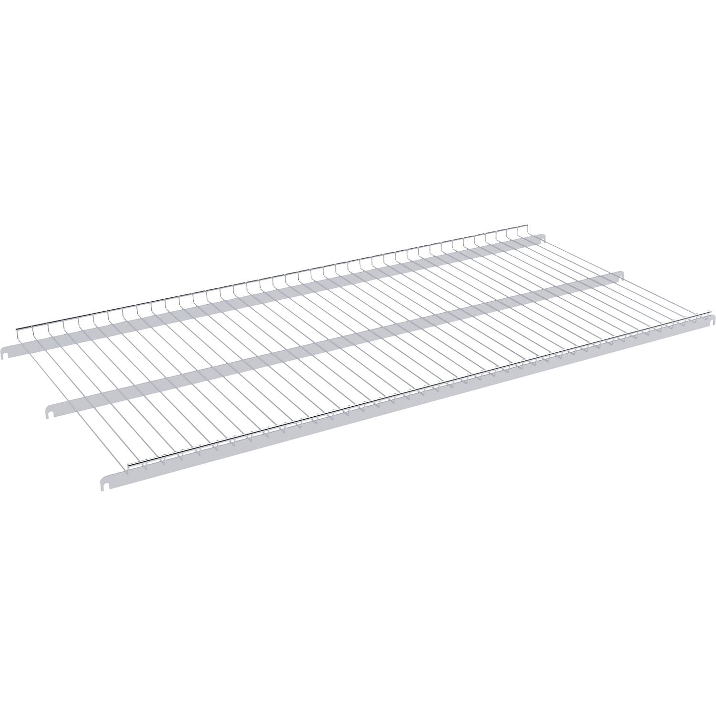 Wire mesh intermediate shelf, l x W 1283 x 600 mm, for hooking in, with 20 mm upstand.