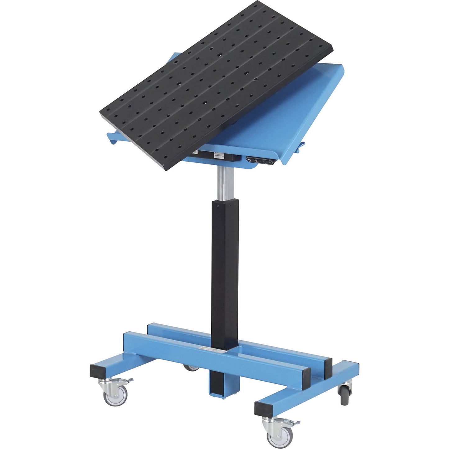 Electric material stand, with rotating unit, platform LxW 600 x 400 mm.