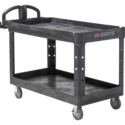 General purpose table trolley made of plastic, shelves with raised edges, LxWxH 1397 x 660 x 845 mm.