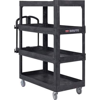 Heavy-duty universal truck BRUTE, with ergonomic handle, 4 shelves, max. load 340 kg.