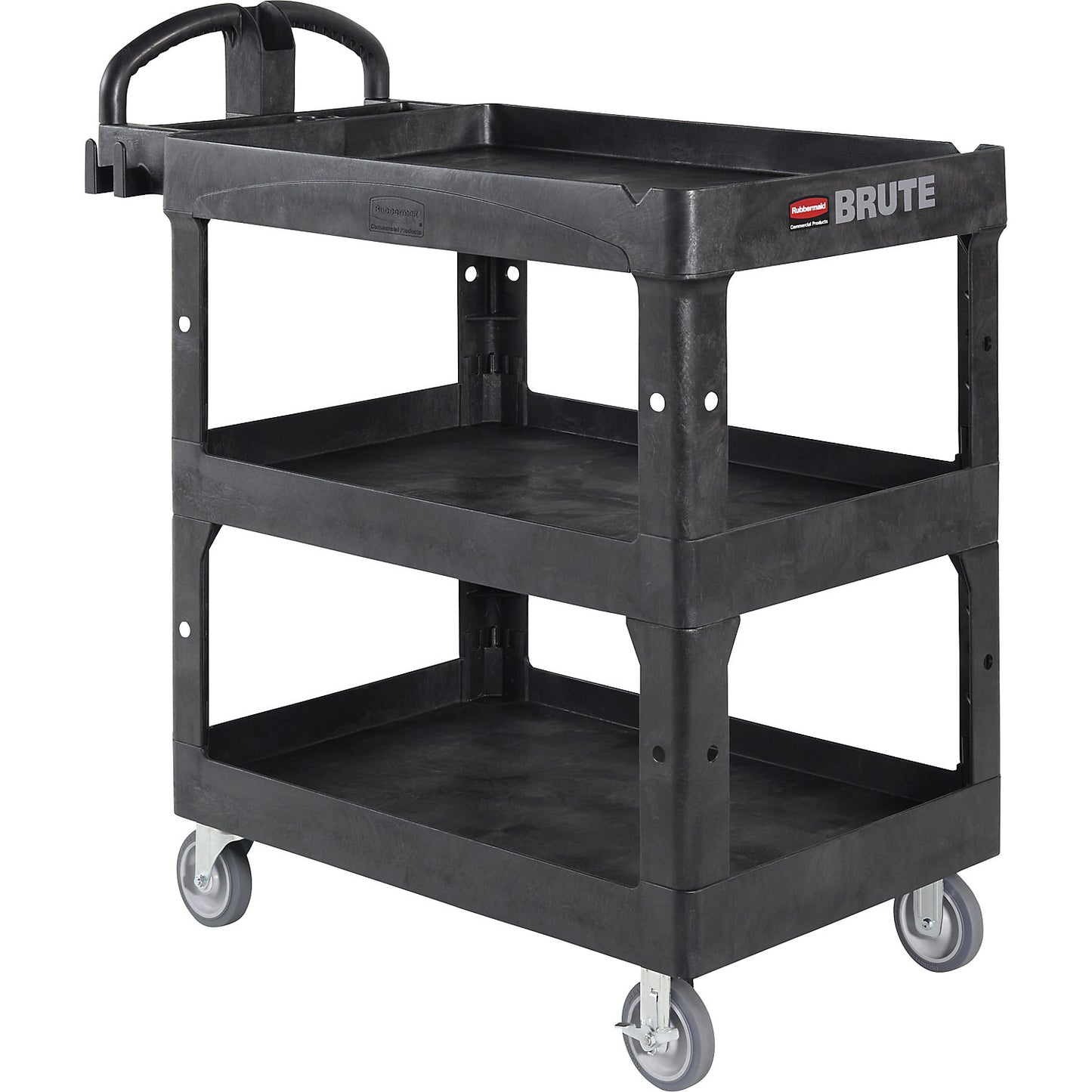 Heavy-duty universal truck BRUTE, with ergonomic handle, 3 levels, max. load 272 kg.