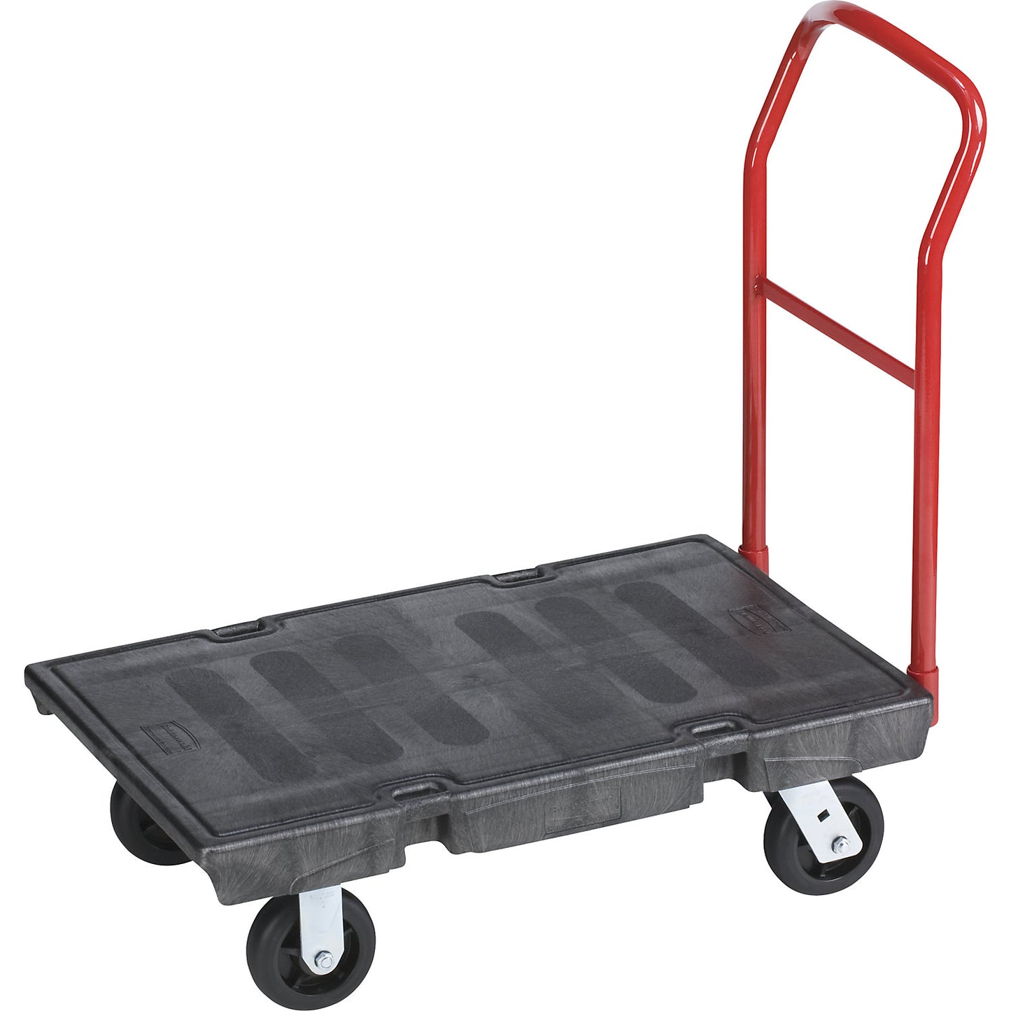 Heavy-duty platform truck, steel, powder coated, LxWxH 1019 x 616 x 1008 mm, max. load 453 kg.