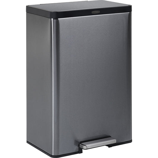 Elite pedal bin, capacity 45 l, height 693 mm, stainless steel.