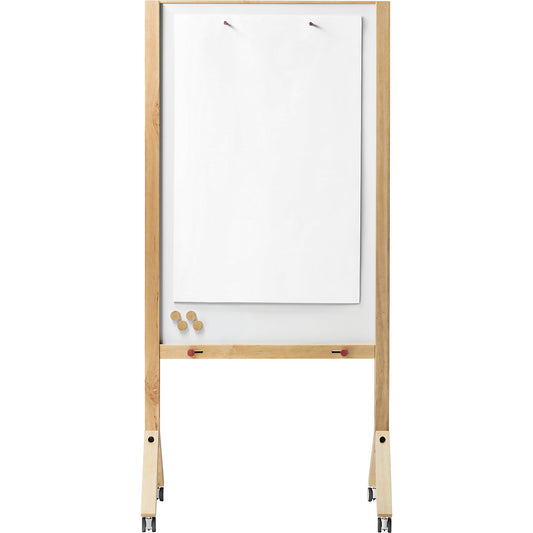MAULWOOD flip-chart, mobile, HxWxD 1800 x 800 x 1200 mm.