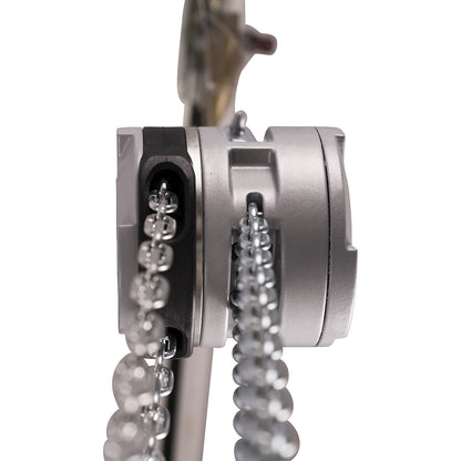 Mini aluminium block and tackle, max. load 500 kg, lifting 3 m.