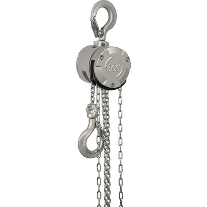 Mini aluminium block and tackle, max. load 250 kg, lifting 3 m.