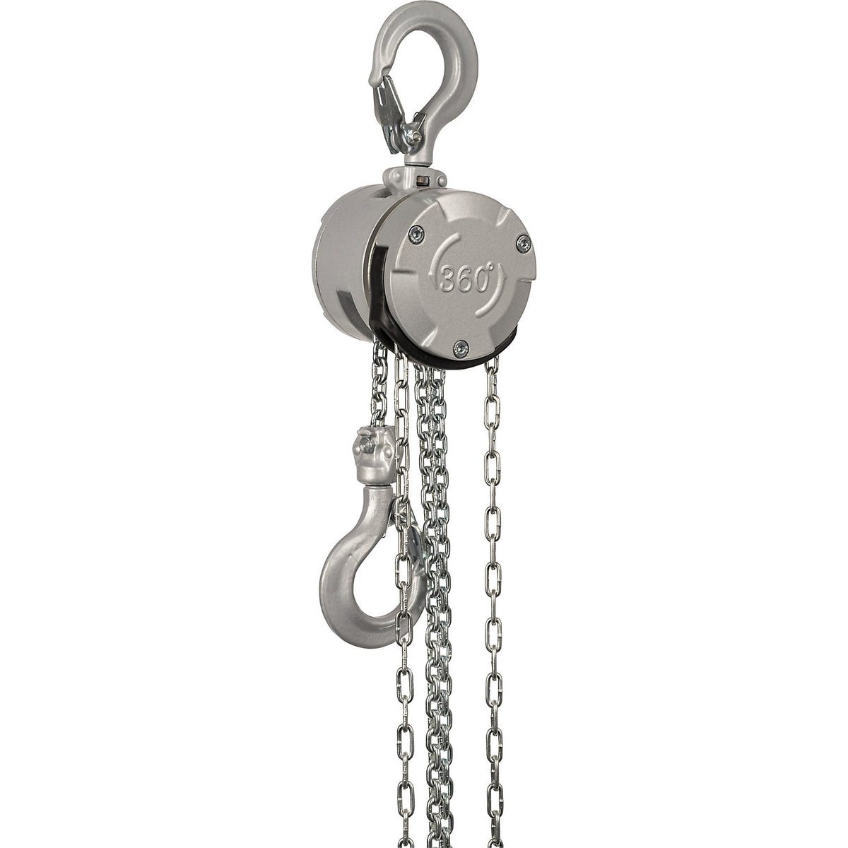 Mini aluminium block and tackle, max. load 250 kg, lifting 10 m.