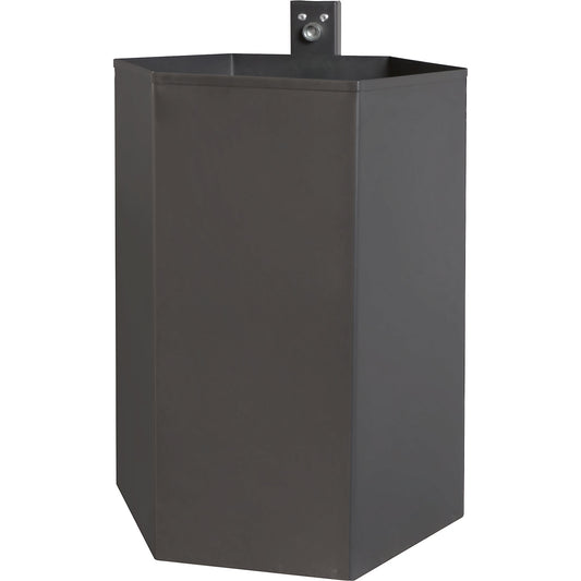Outdoor waste collector, capacity 52 l, with deposit hole.