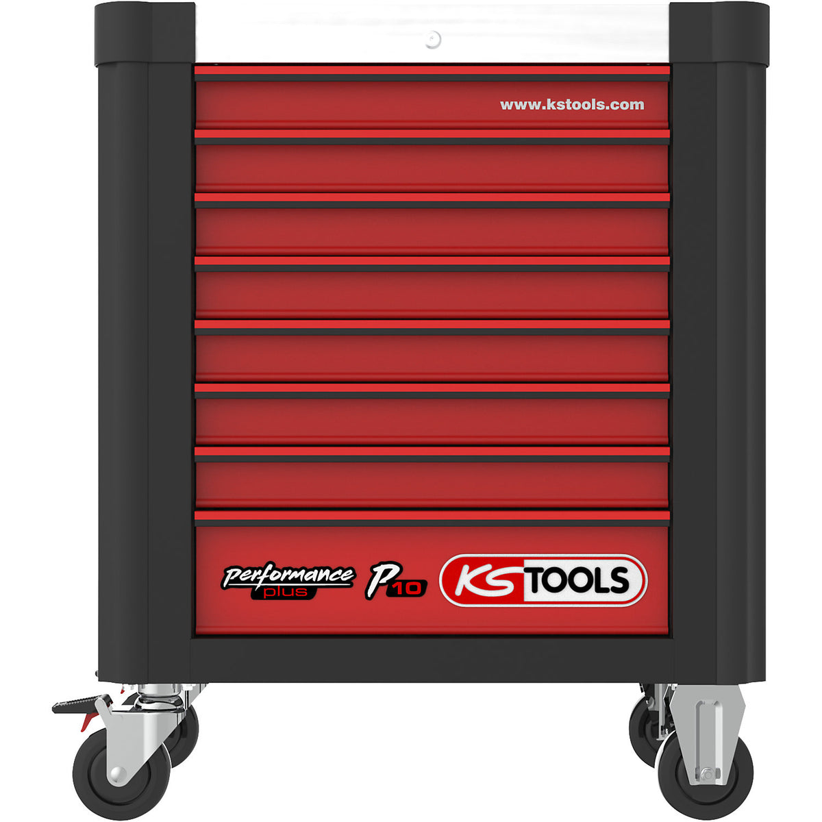 PERFORMANCEplus workshop trolley P10, with 241 tools, 8 drawers.