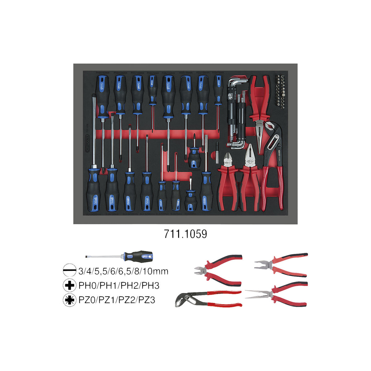 RACINGline workshop trolley, with 515 premium tools, 7 drawers.