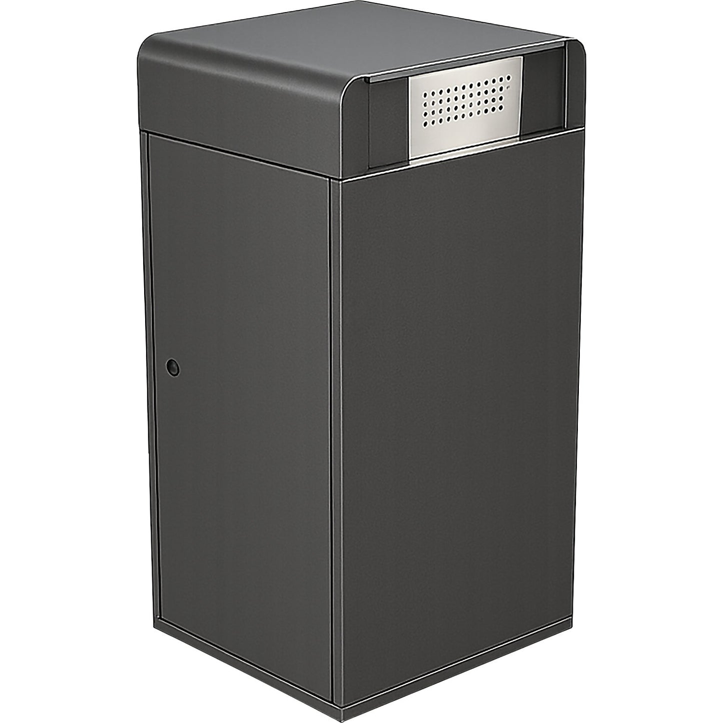 Waste bin enclosure, iron glimmer, for capacity 120 l, with ashtray.
