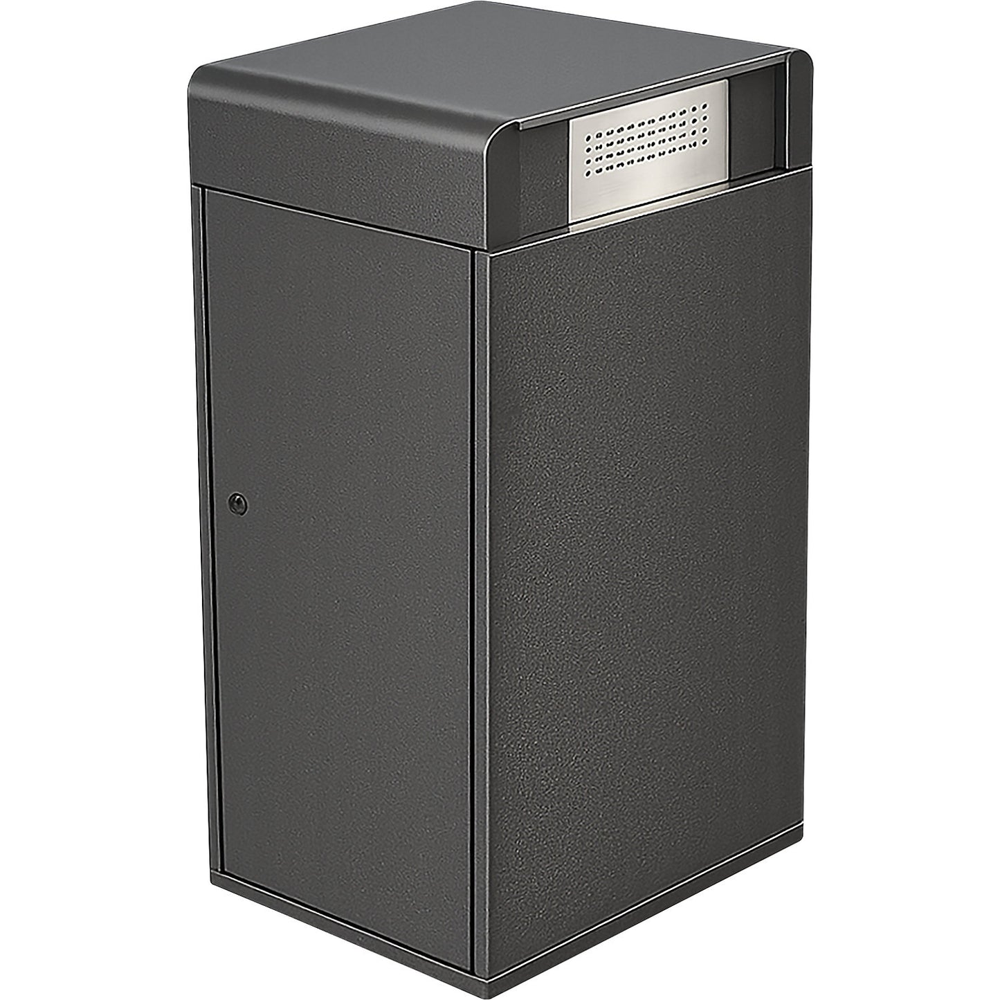 Waste bin enclosure, iron glimmer, for capacity 240 l, with ashtray.