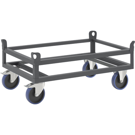 Steel dolly, for Euro pallets, max. load 1000 kg, .