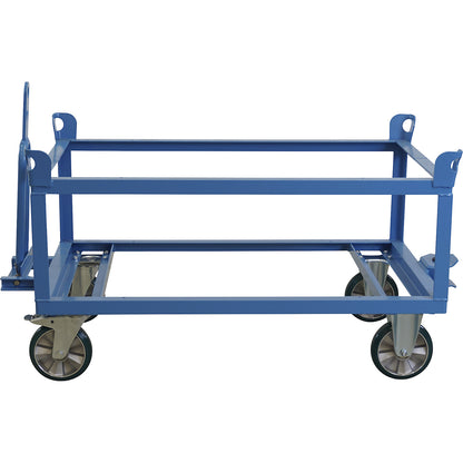 Chassis with drawbar and coupling, max. load 1200 kg, platform height 650 mm.