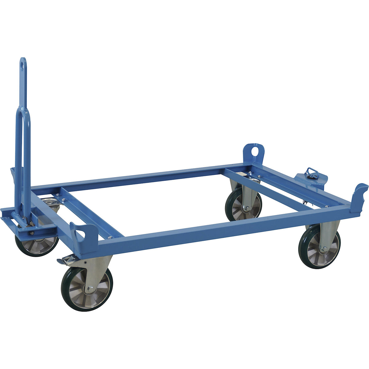Chassis with drawbar and coupling, max. load 1200 kg, platform height 280 mm.